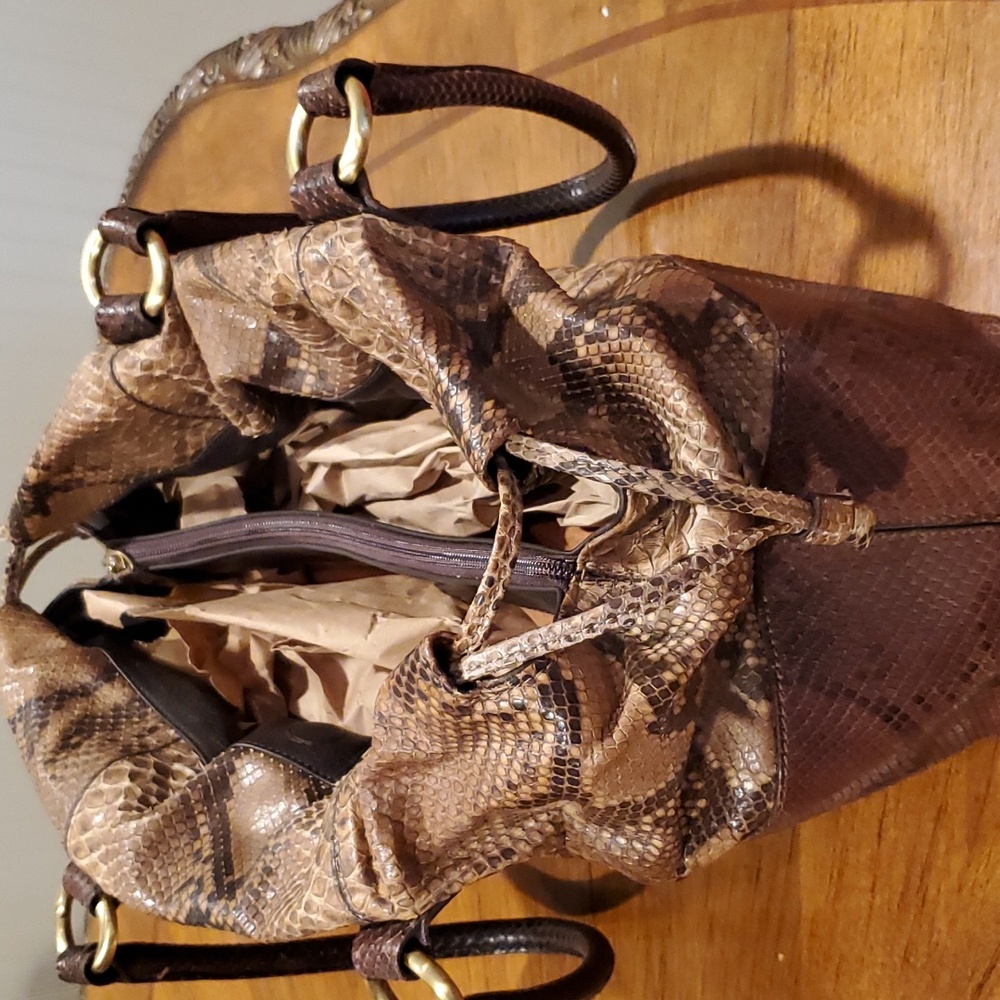 Mauro Governa real snakeskin shoulder bag - Picture 9 of 15